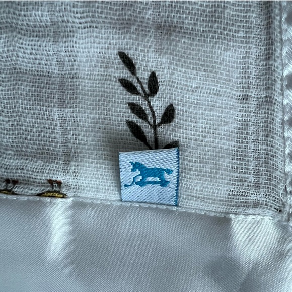 Little unicorn Cotton Muslin Baby Security Blanket woodland animals - Picture 2 of 5